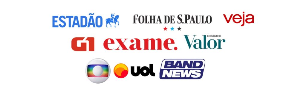 Principais jornais, revistas, sites e TVs do Brasil
